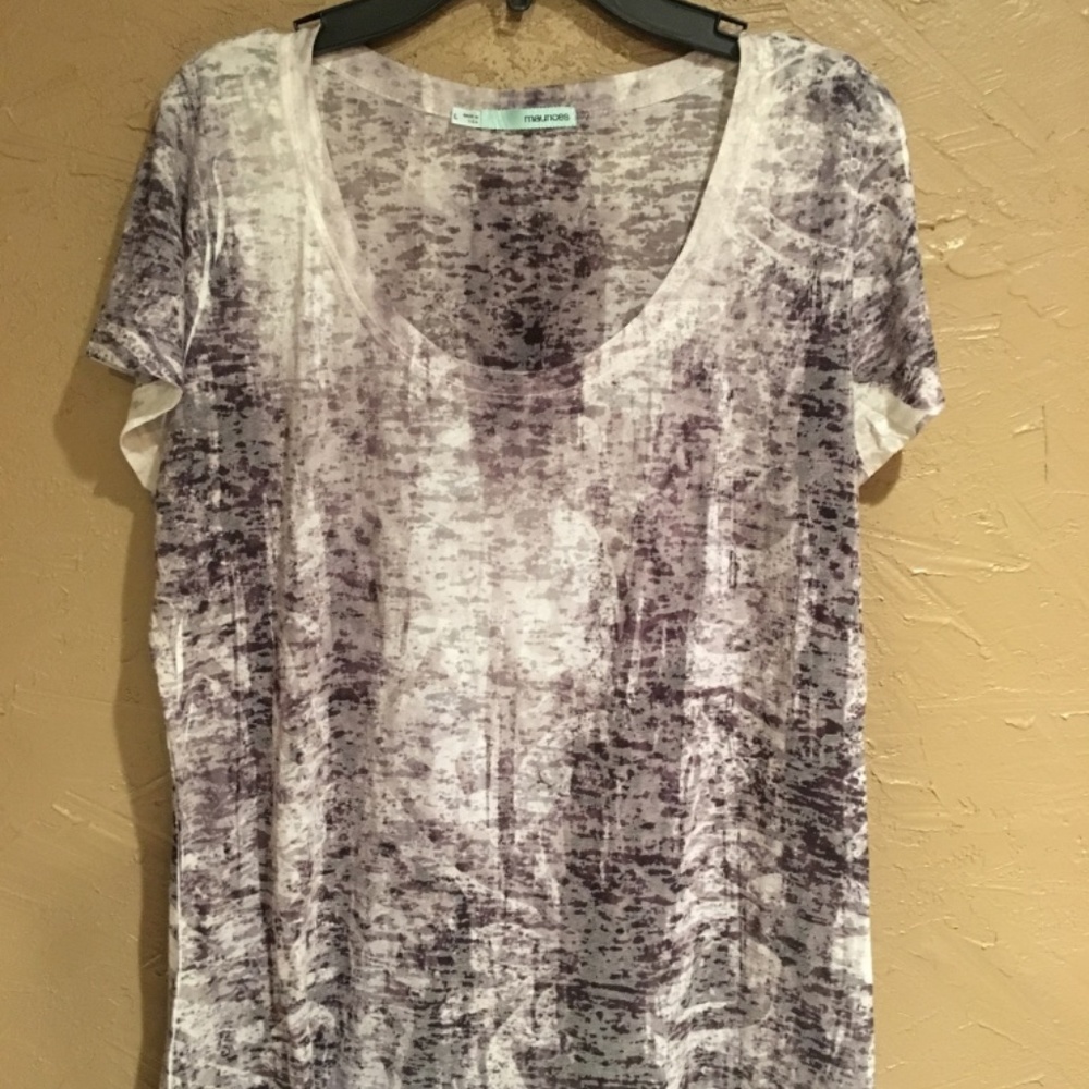 Maurices Heathered Scoop Neck T-shirt